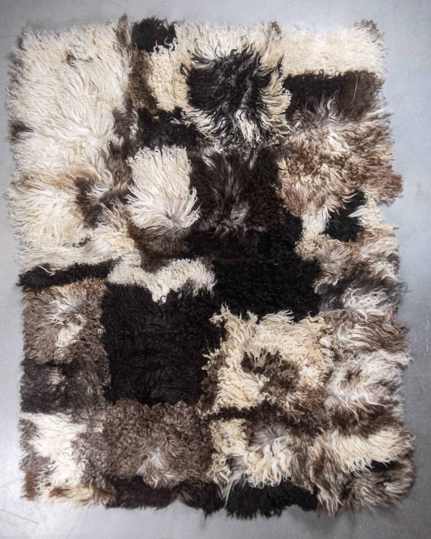 Krul Schapenvacht Tapijt | Uniek Gefotografeerd | 200x150cm | SKK-114