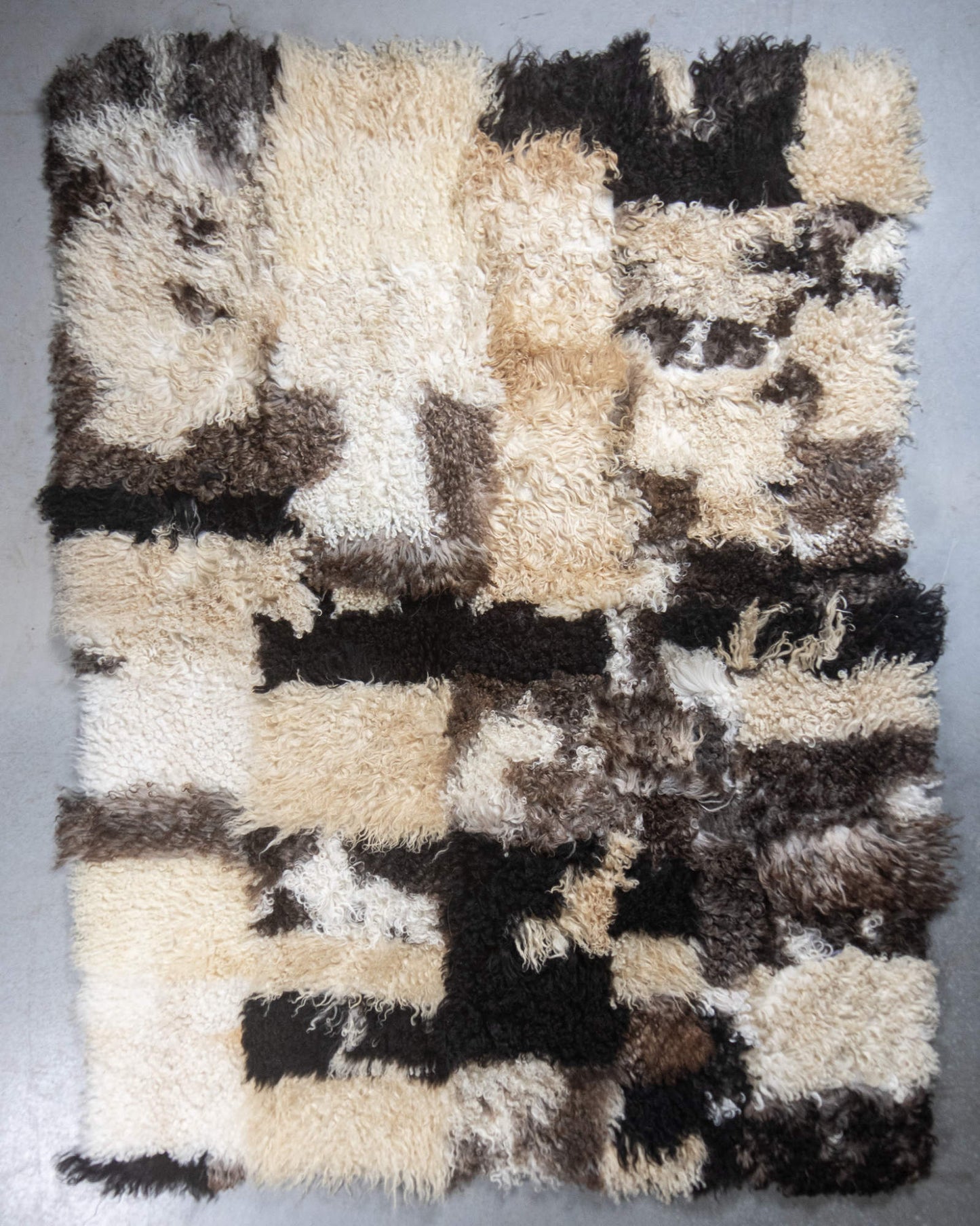 Krul Schapenvacht Tapijt | Uniek Gefotografeerd | 200x150cm | SKK-121