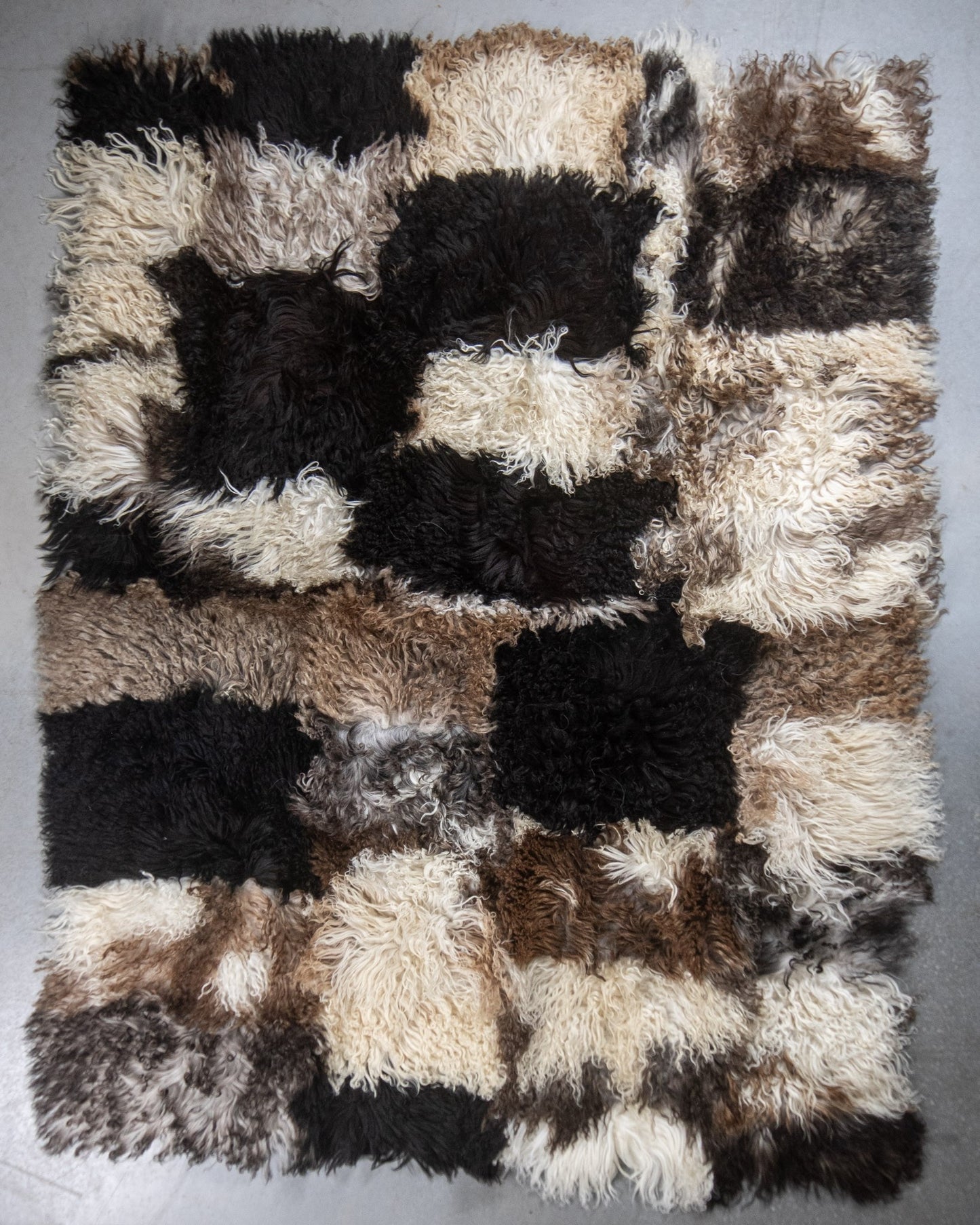 Krul Schapenvacht Tapijt | Uniek Gefotografeerd | 200x150cm | SKK-146