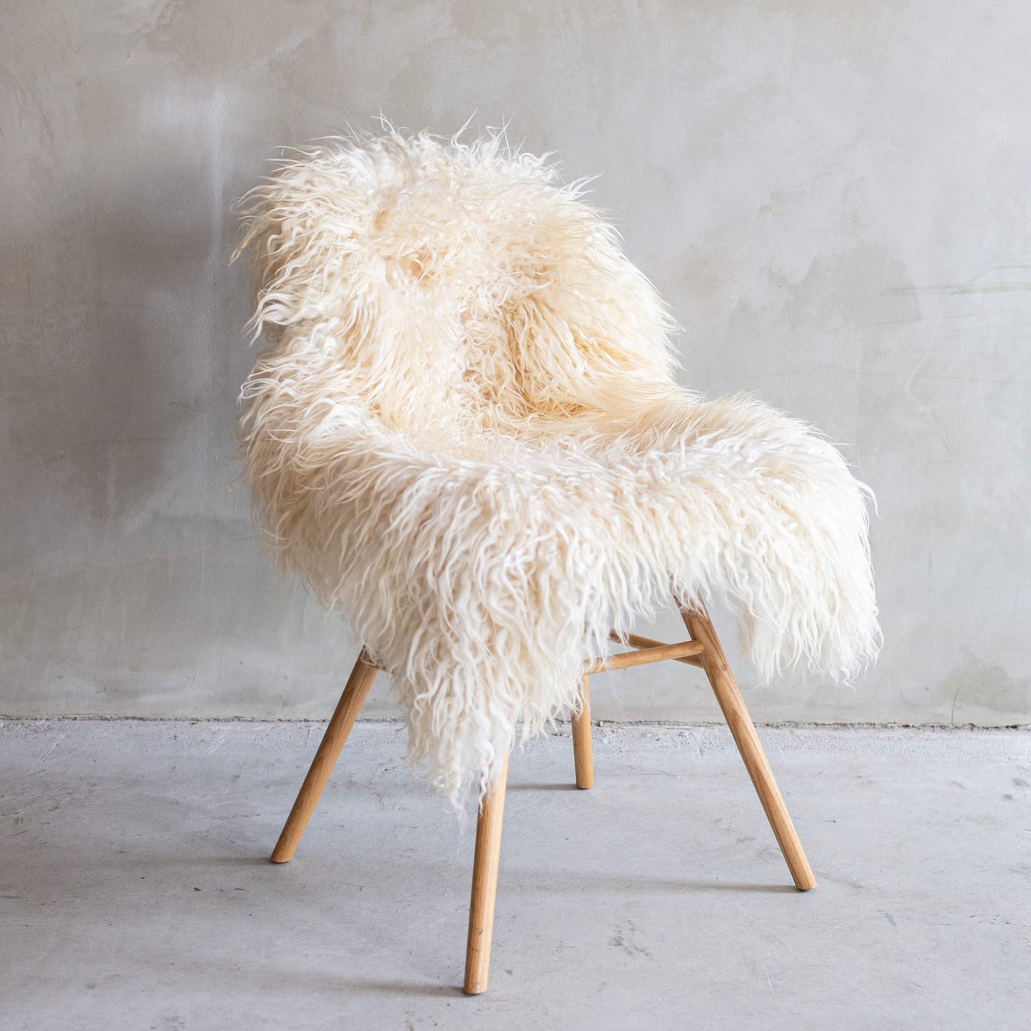 Schapenvacht wit gekruld XXL - ca. 120x68cm - SVV-448