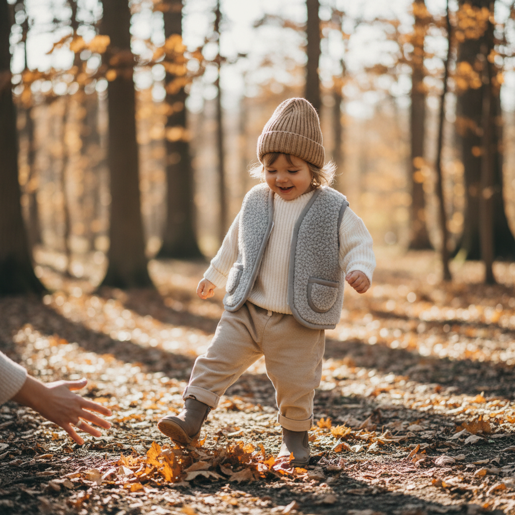 Kinderbodywarmer Neutrale Kleuren