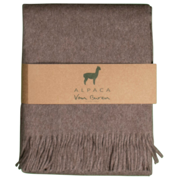 Alpaca Plaid - Chocolade - 200x150cm - Nieuw!