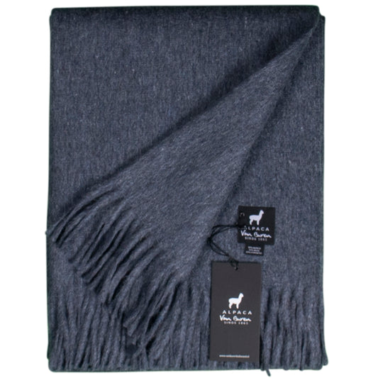 Alpaca Plaid - Donkerblauw - 200x150cm - Nieuw!