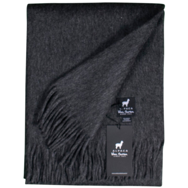 Alpaca Plaid - Antraciet - 200x150cm - Nieuw!