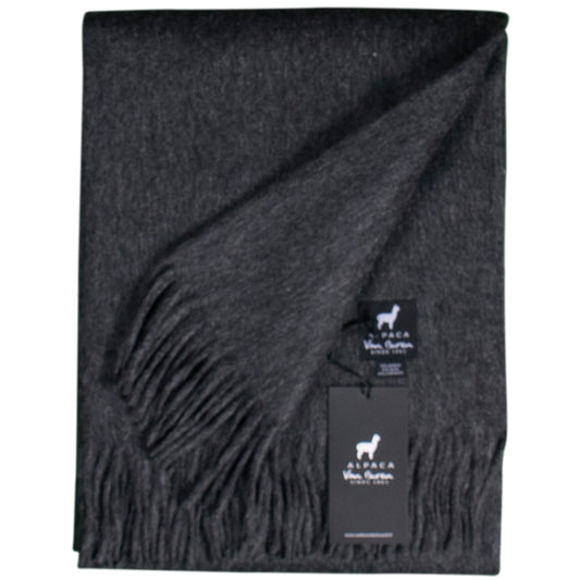 Alpaca Plaid - Antraciet - 200x150cm - Nieuw!
