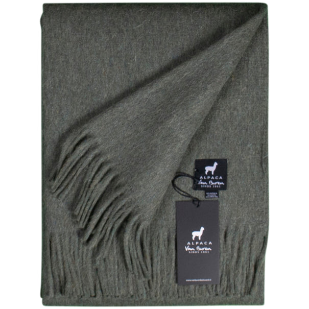 Alpaca Plaid - Donkergroen - 200x150cm - Nieuw!