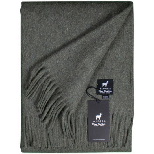Alpaca Plaid - Donkergroen - 200x150cm - Nieuw!