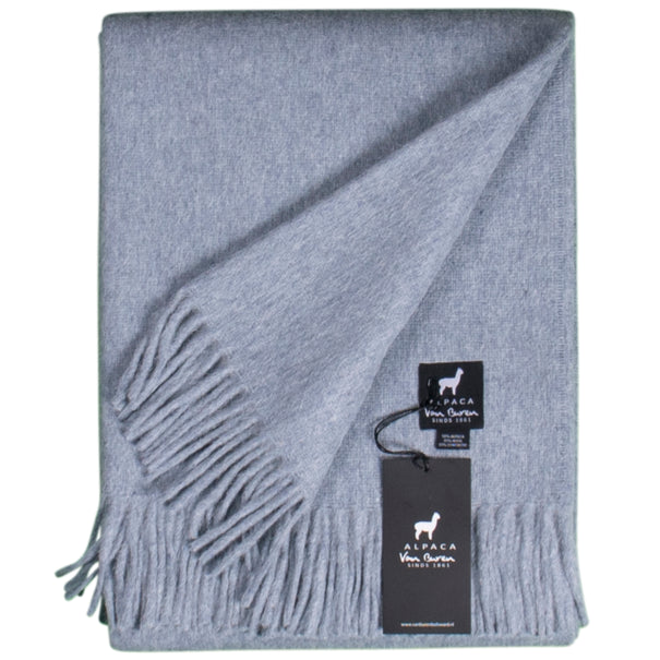 Alpaca Plaid - Lichtblauw - 200x150cm - Nieuw!