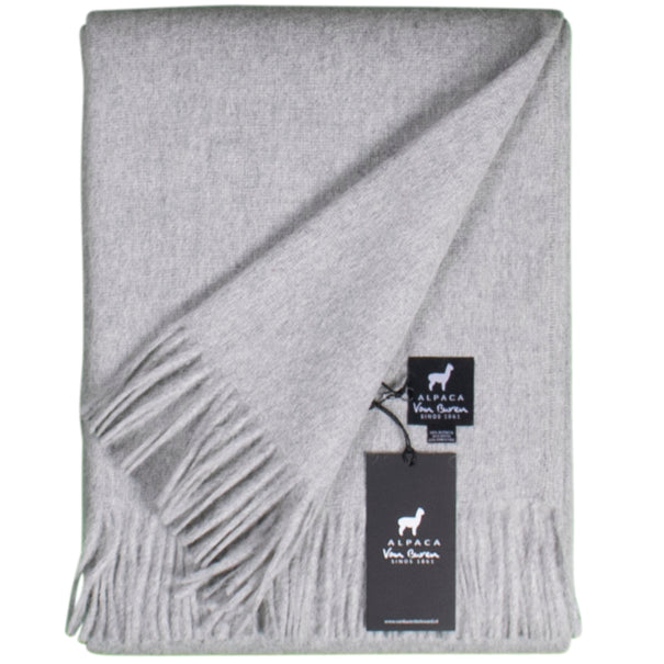 Alpaca Plaid - Lichtgrijs - 200x150cm - Nieuw!