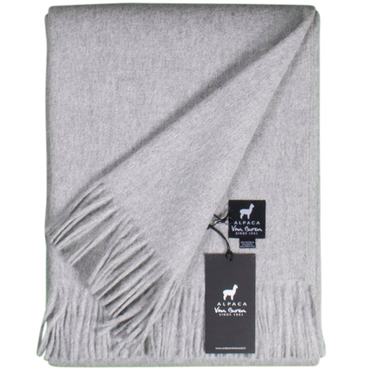 Alpaca Plaid - Lichtgrijs - 200x150cm - Nieuw!
