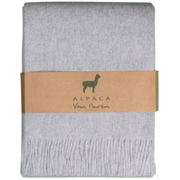 Alpaca Plaid - Lichtgrijs - 200x150cm - Nieuw!