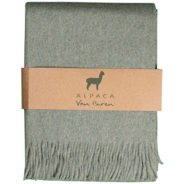 Alpaca Plaid - Lichtgroen - 200x150cm - Nieuw!