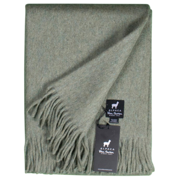 Alpaca Plaid - Lichtgroen - 200x150cm - Nieuw!