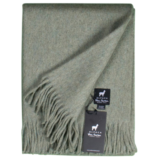 Alpaca Plaid - Lichtgroen - 200x150cm - Nieuw!