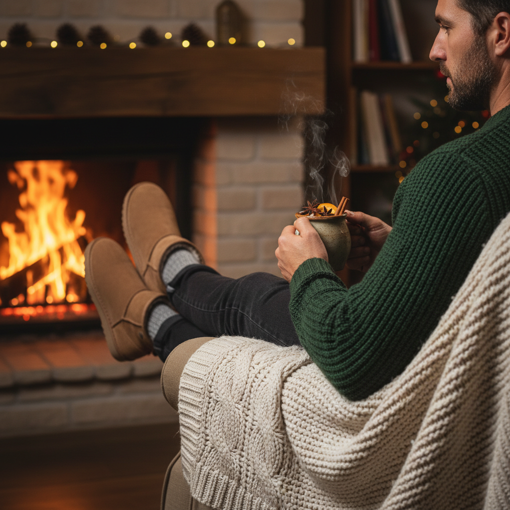 Vesper Boot Man Haard Glühwein