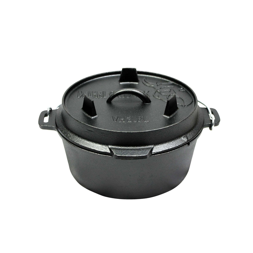Dutch Oven Cast Iron Roasting Pan 3.8 Liter