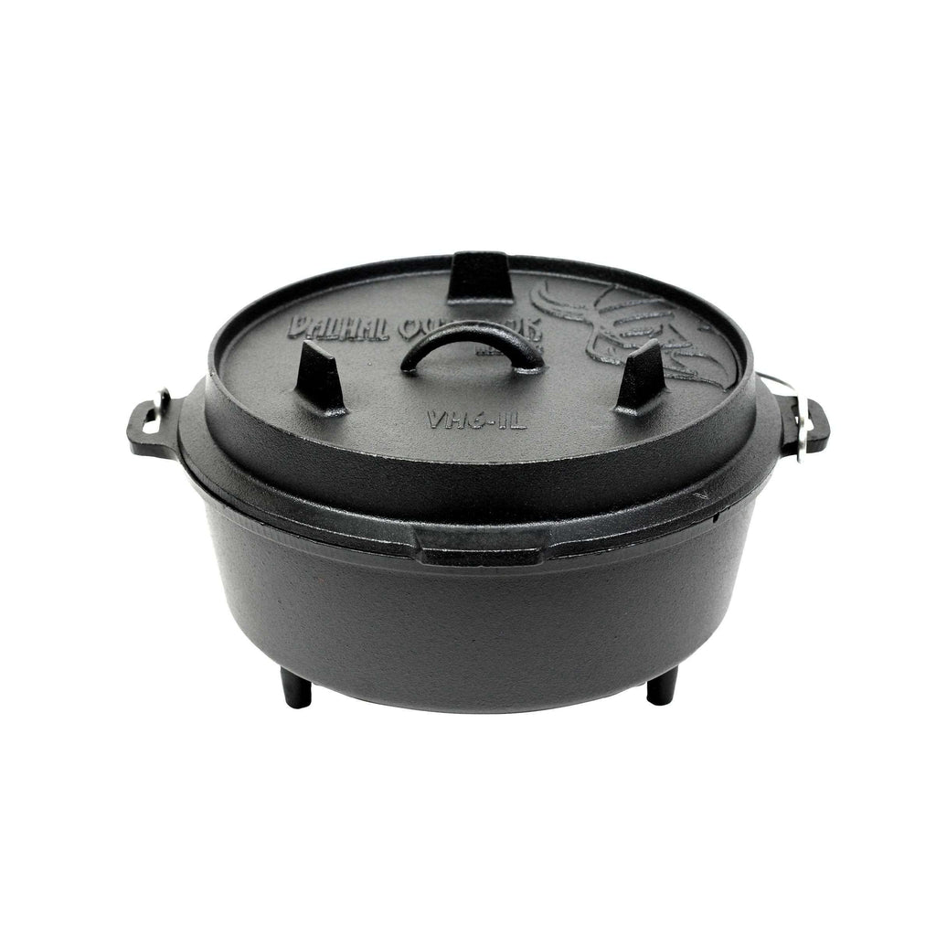 Cocotte en fonte avec pieds pour extérieur 6,1 litres