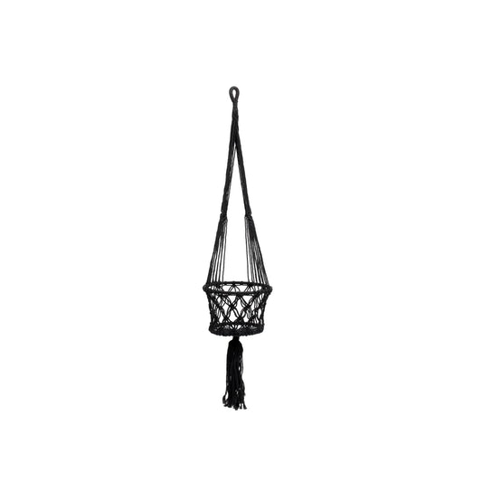 The Macramé Plant Hanger - Black - S_40