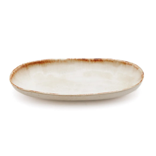 Assiette ovale Cascais - M - Lot de 6
