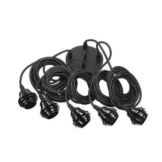 Fitting Lamp Ceiling - Black - 5 Fittings