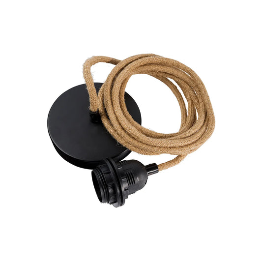 Fitting Lamp Ceiling - Natural/Black - 1 Fitting