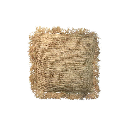 De Raffia Kussenhoes Vierkant - Natuurlijk - 40x40