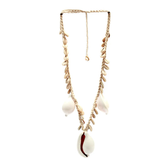 The Great White Cowrie Shell Necklace