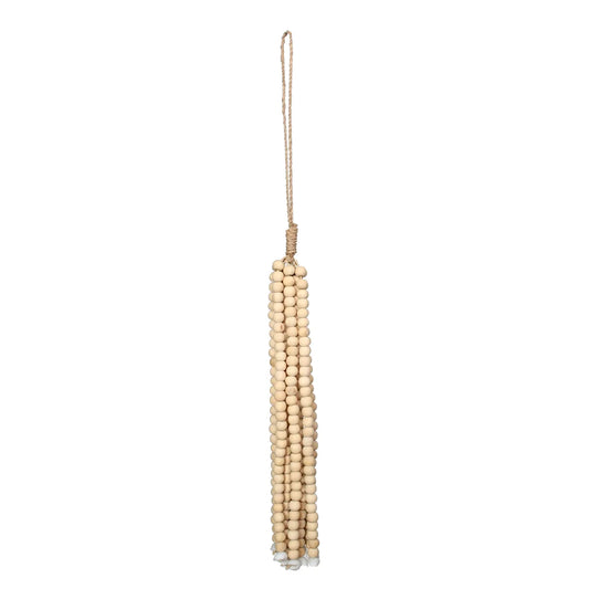 The Wooden Beads Tassel - Natural 2 pieces