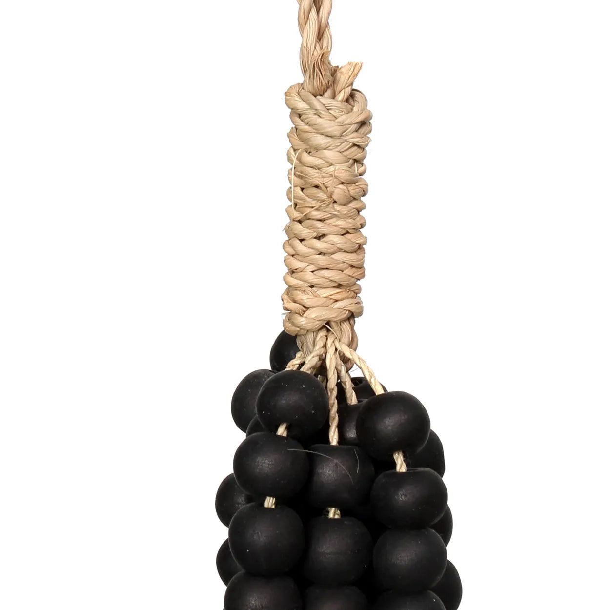 Brosse à perles en bois - Noir 2 pièces