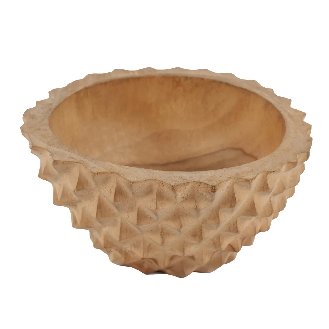 Le bol de durian en racine de teck - M