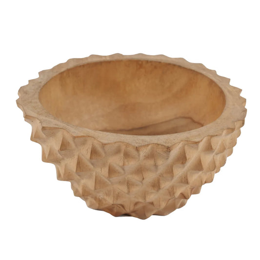 Le bol de durian en racine de teck - M