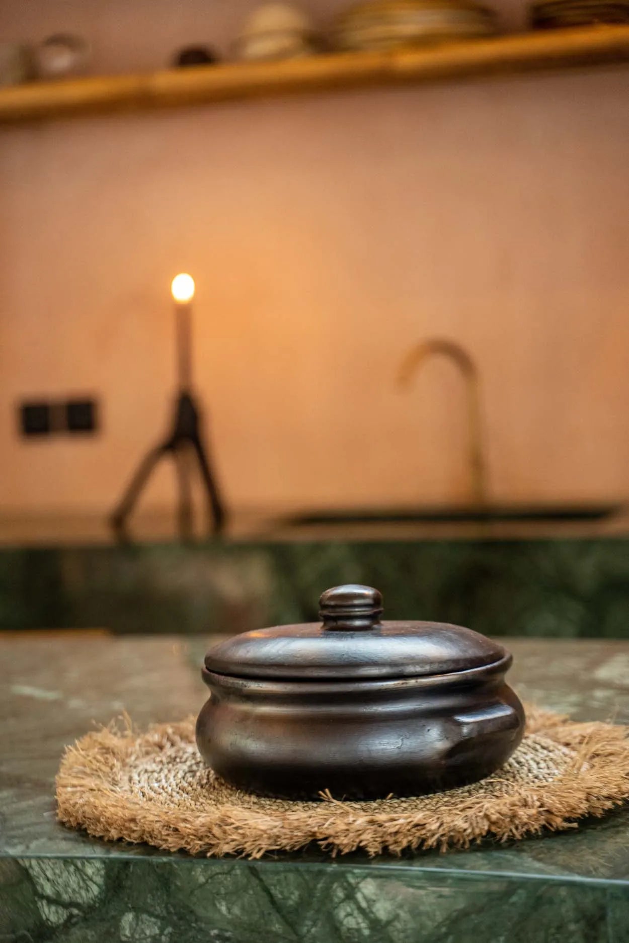 Le set de table en raphia jonc de mer - naturel
