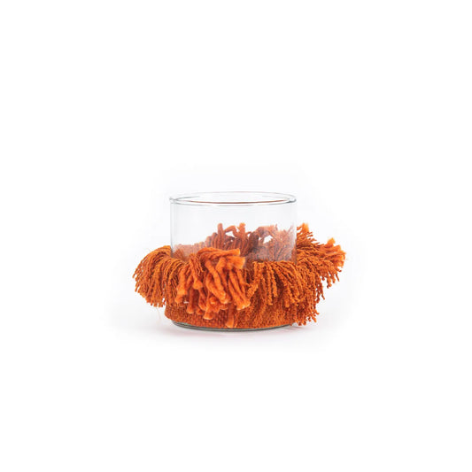 Bougeoir Oh My Gee - Velours rouille - S