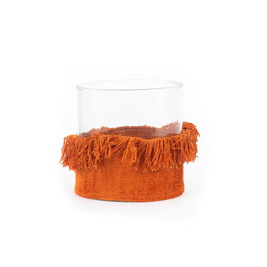 Bougeoir Oh My Gee - Velours rouille - XL
