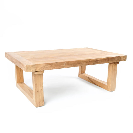 La table basse en teck recyclé - Naturellement