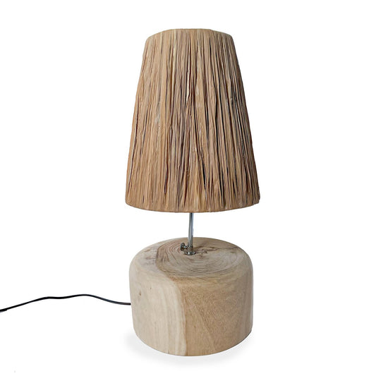 The Gras Teak Table Lamp - Natural