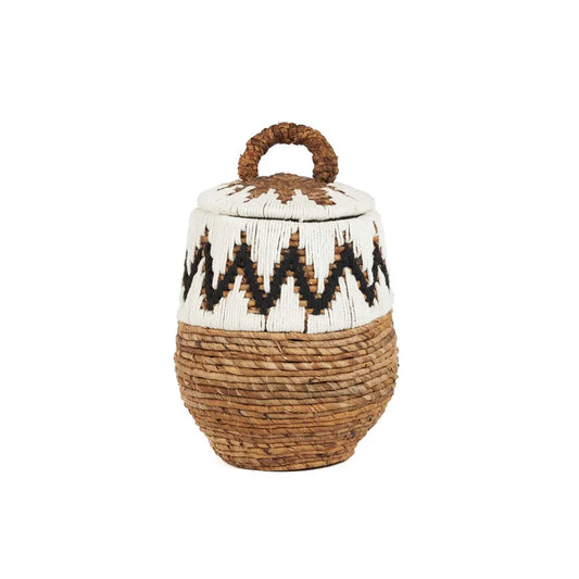 The Little Bay Beach Basket Natural White