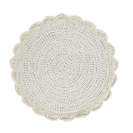 Le set de table de mariage en macramé - Naturel