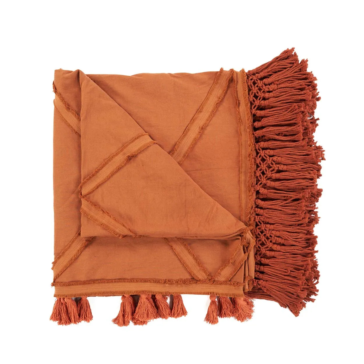 The Berber bedspread 300 x 240 - Terracotta