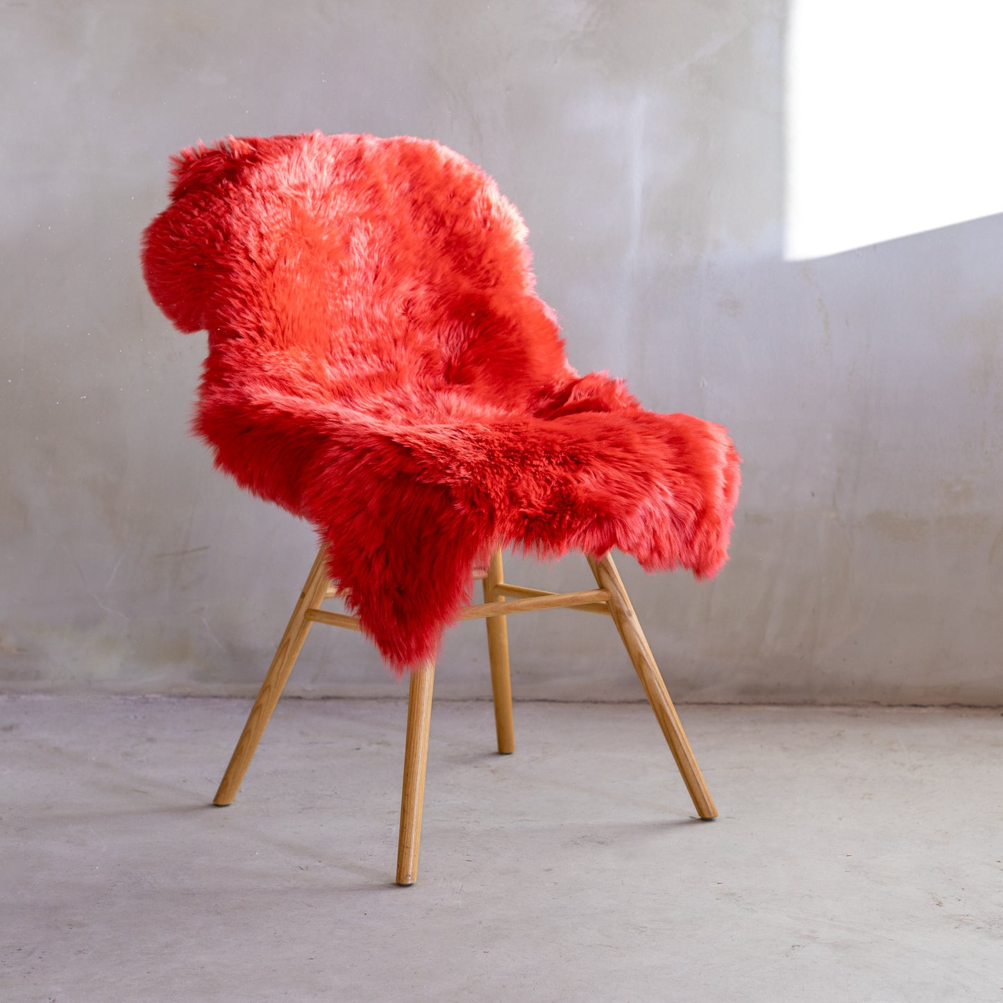 Nieuw Zeelands Schapenvacht - Licht rood