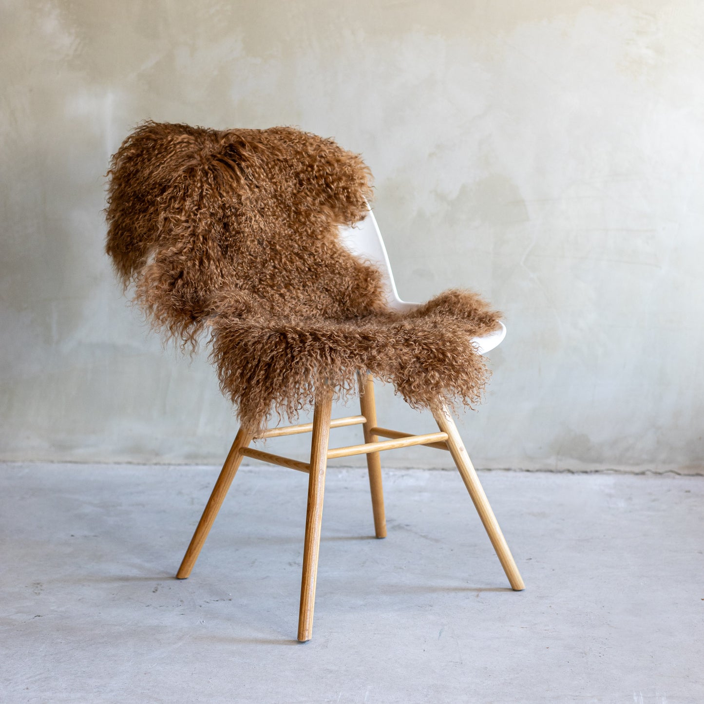 Tibetaans Schapenvacht - Karamel