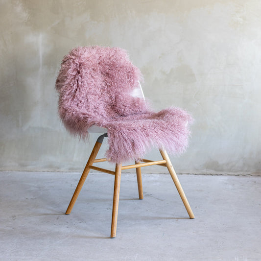 Tibetaans Schapenvacht - Roze