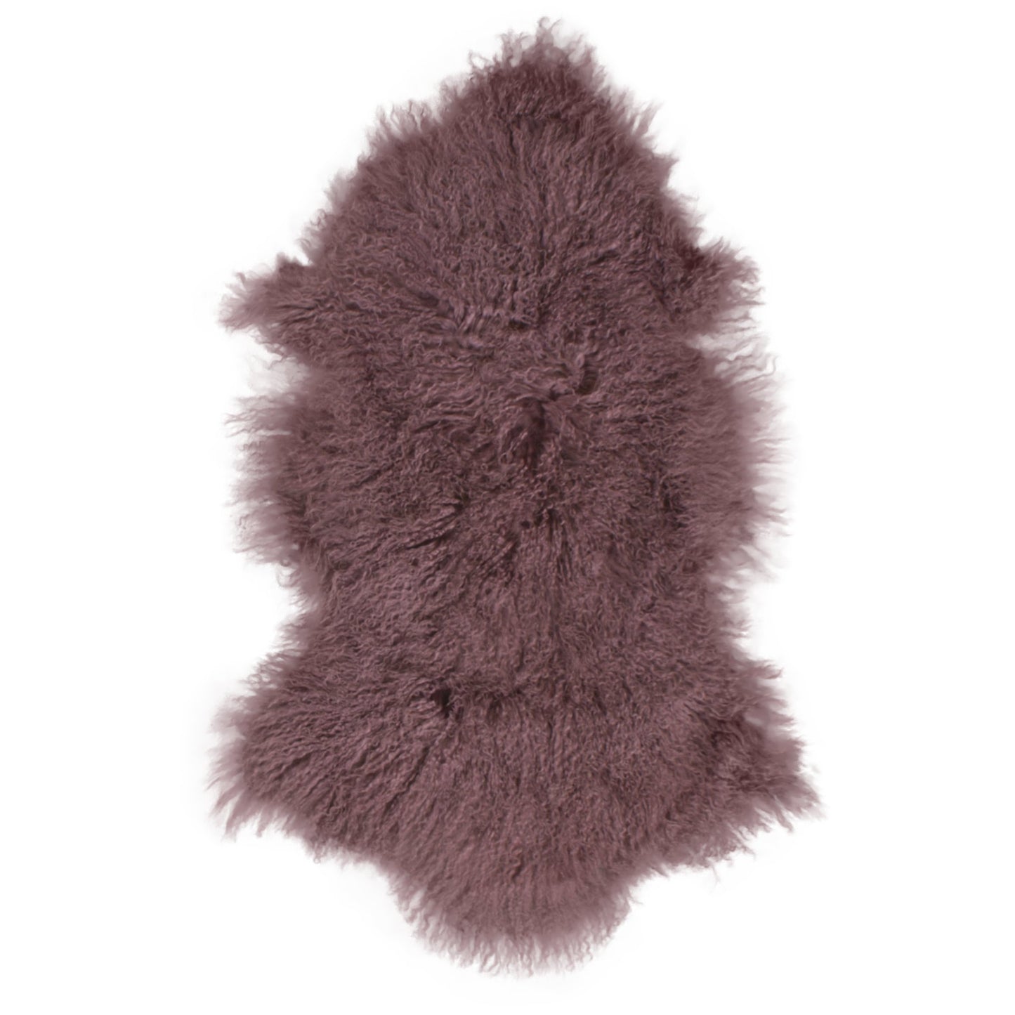 Tibetaanse schapenvacht - vintage paars