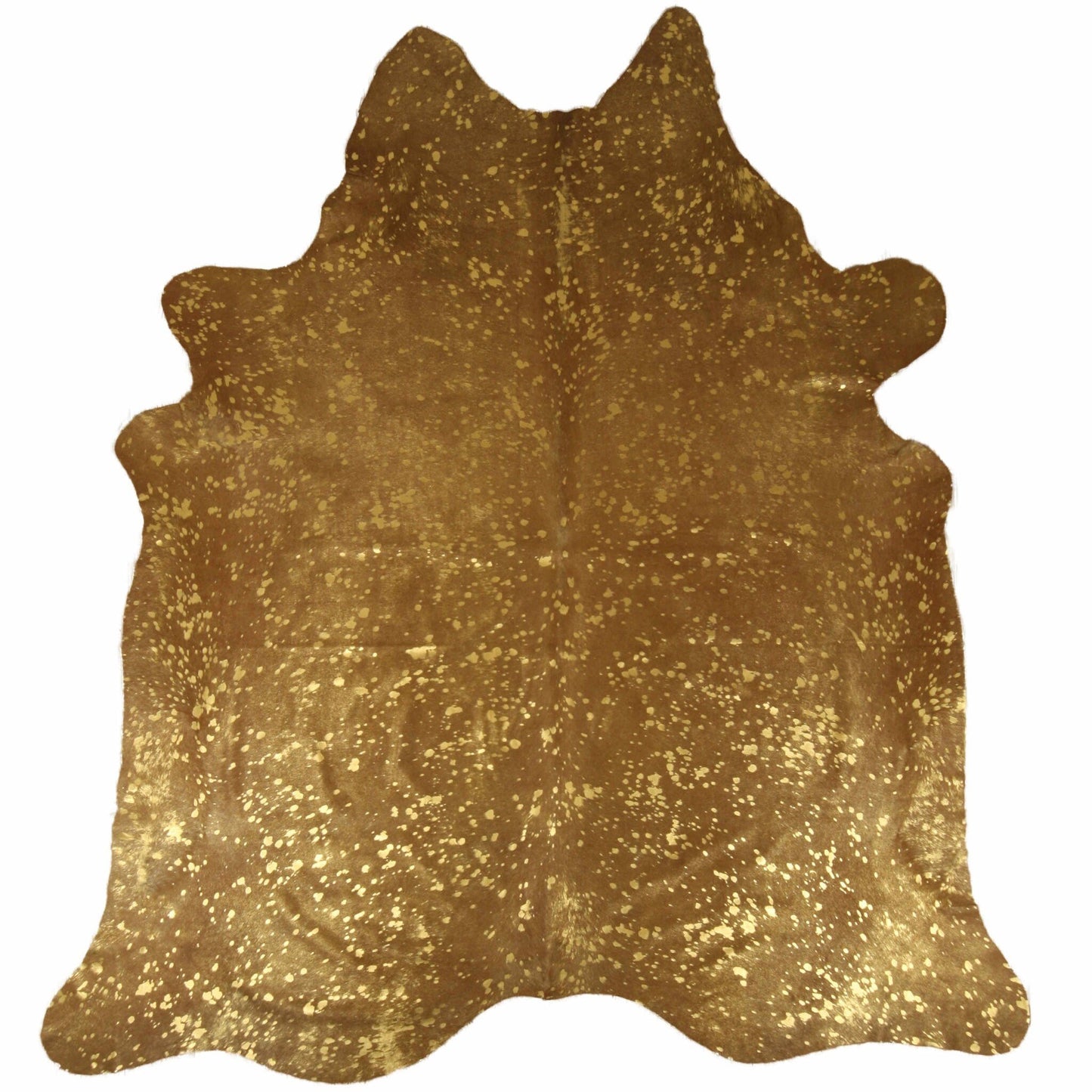 Koeienhuid - Gevlekt metalliek goud