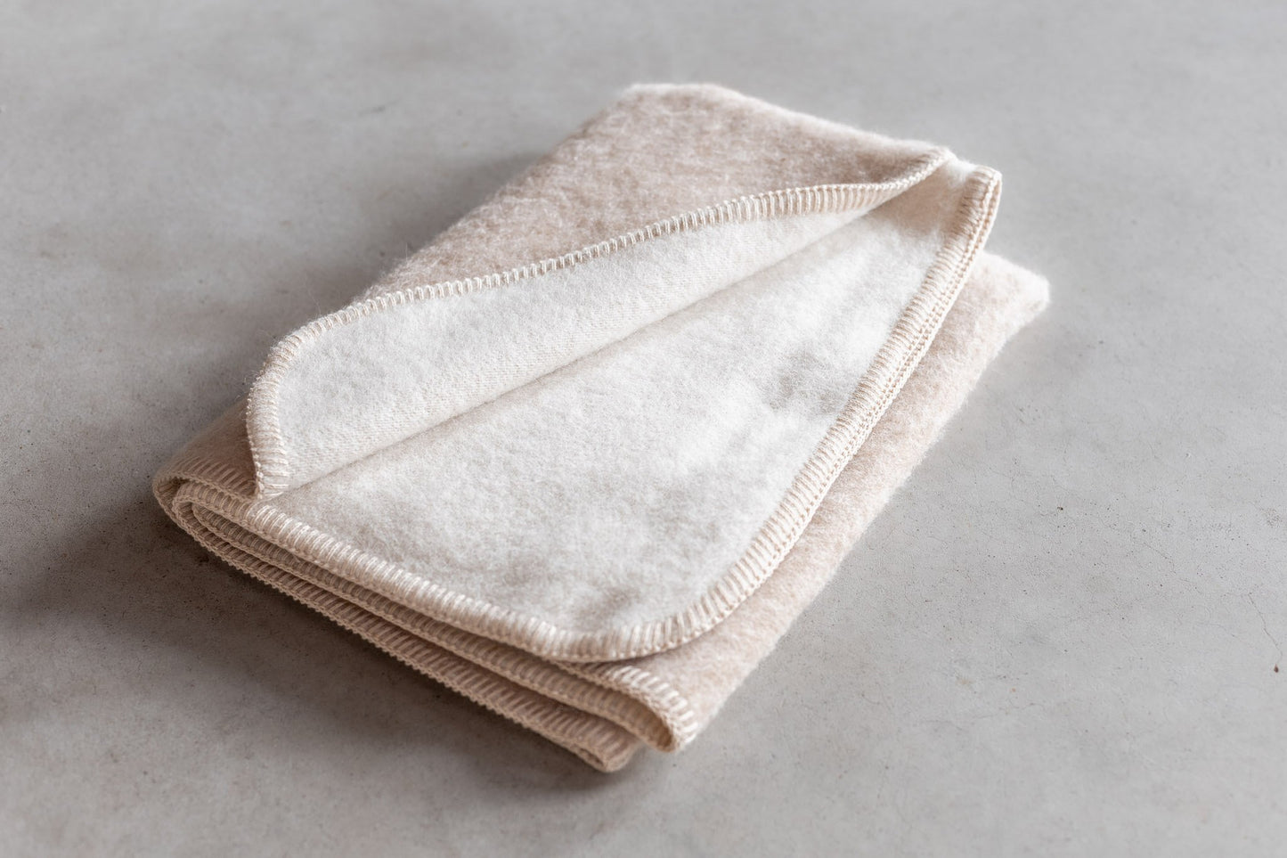 Wiegdeken alpacawol - Lichtbeige - 100x75cm