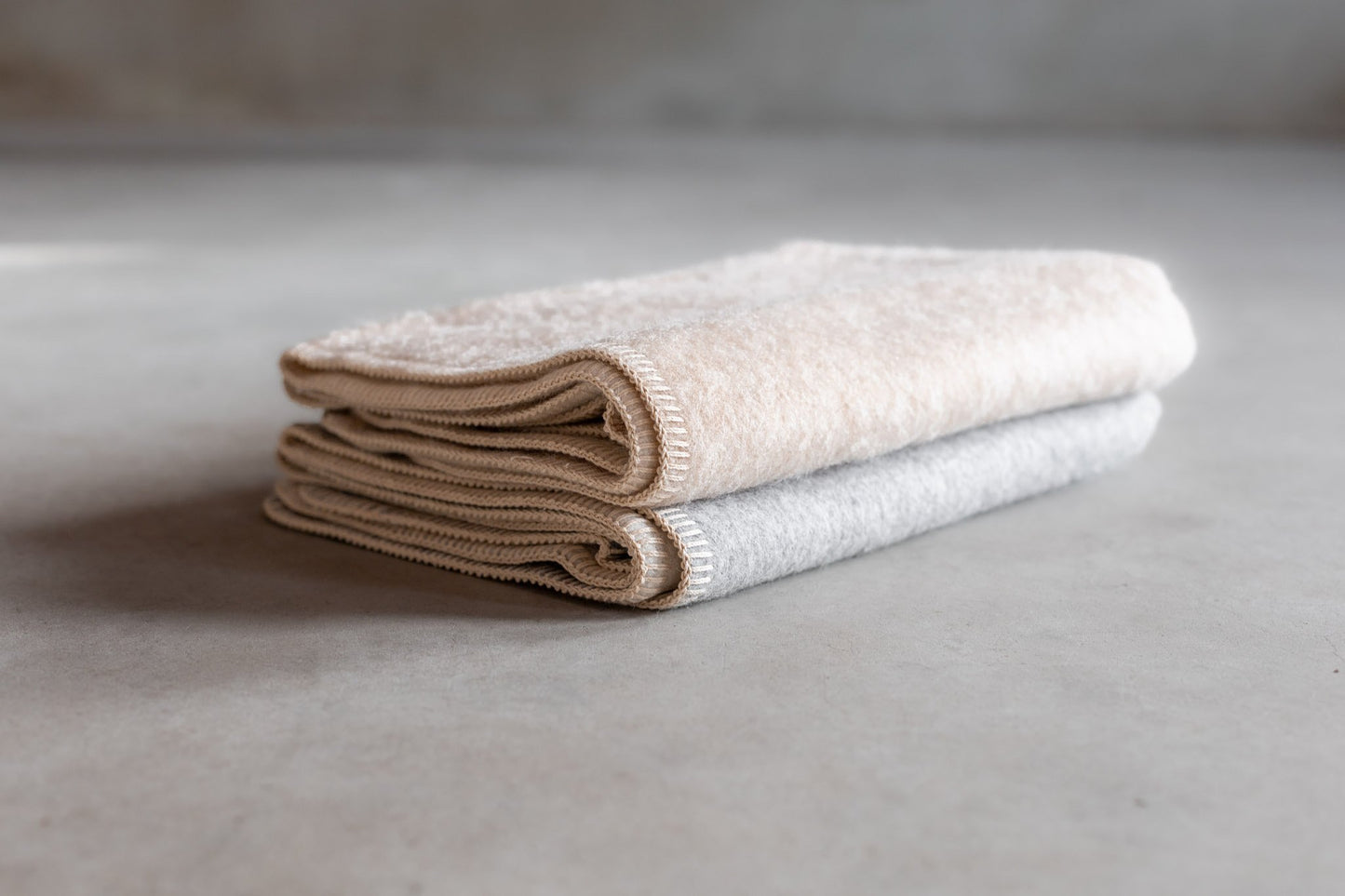 Wiegdeken alpacawol - Lichtbeige - 100x75cm