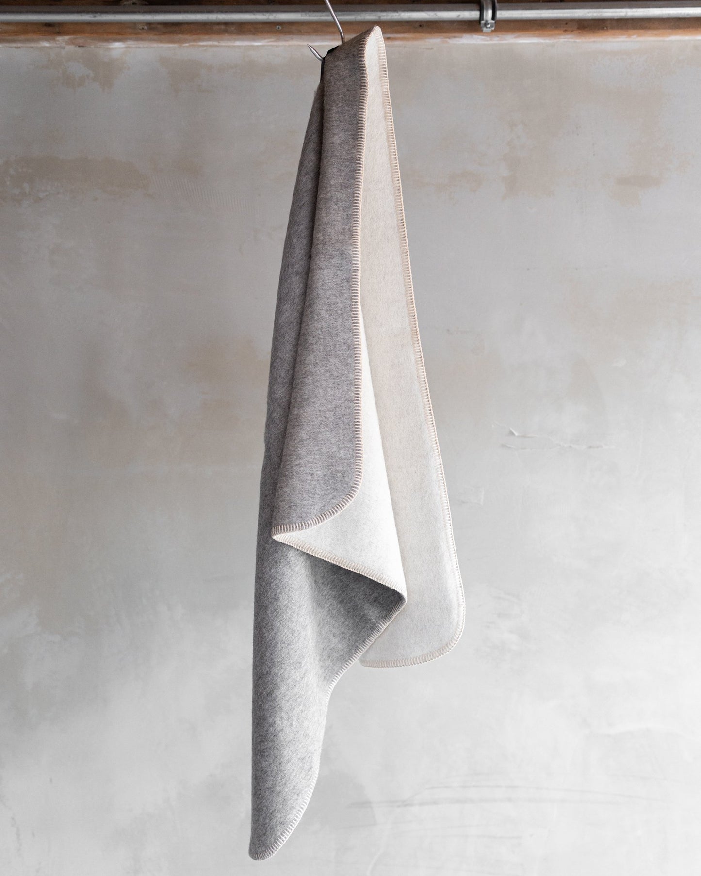 Wiegdeken alpacawol - Lichtgrijs - 100x75cm