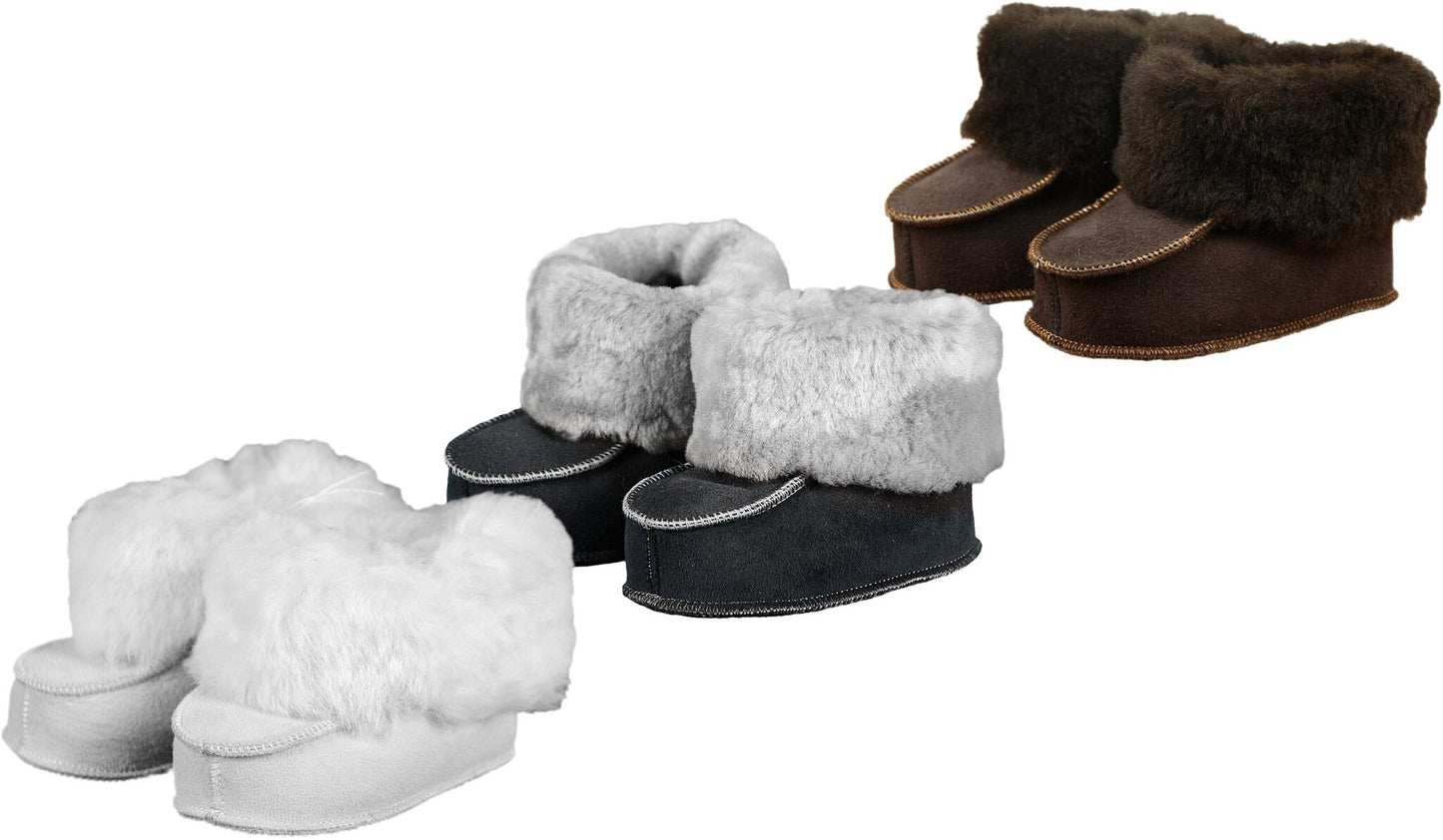 Baby Slofjes Blauw Grijs 6mnd tot 1,5 jaar