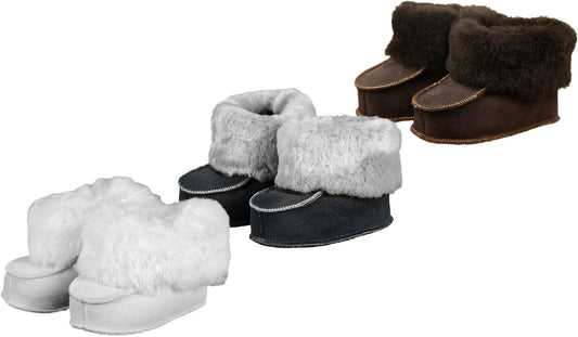 Baby Slofjes Blauw Grijs 6mnd tot 1,5 jaar