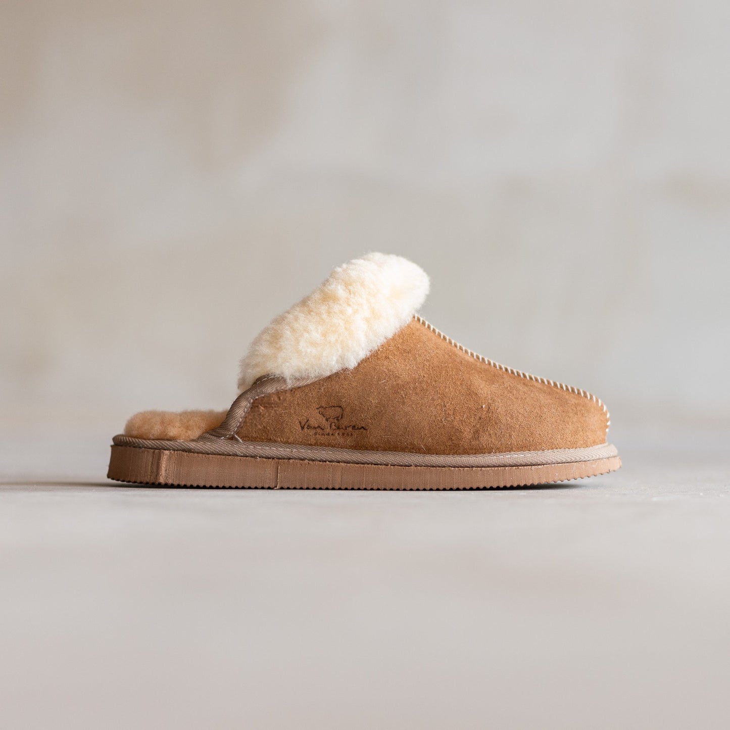 Lamsvacht Dames Slippers - Camel - Maat 41